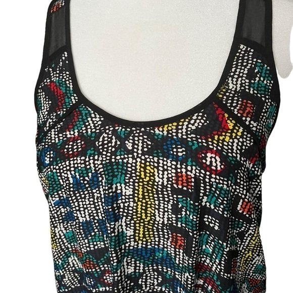 Urban Outfitters Silence + Noise Maxi Geometric Patter Sheer Inserts Sz XS - Picture 4 of 10